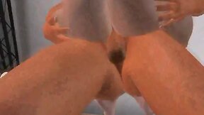Handsome 3D cartoon stud getting fucked anally