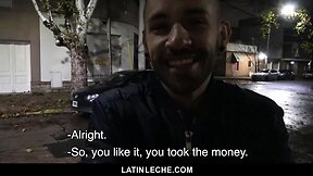 Sexy latino boy gags on considerable penis