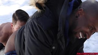 Max konnor & roman todd: anal interracial bareback with a big butt & masturbation outdoor sex