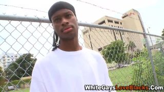 Interracial dong sucked