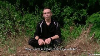 Czech blonde boy sucks prick for the opportunity to get a job czech hunter