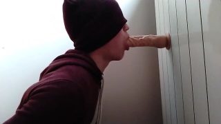 Teenage hungry twink deepthroat mammoth sextoy