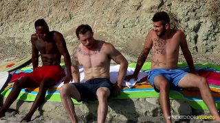 Giant-Sized pecker interracial without condoms group sex with my fav twinks