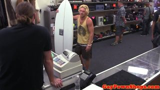 Straight surfer guy anal fucked to get cash