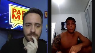 Live papomix produtor e stripper roh camillo tira toda roupa em live do papomix