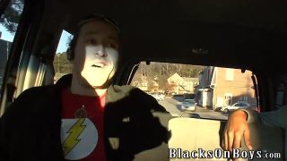 Torch takes every inch of a coalblack penis like a pro