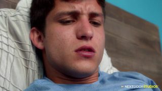 Nextdoorraw stepbrother caught jacking to gay porn